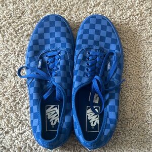 Blue checker vans